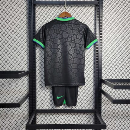 Kids Brazil 2022 World Cup World Cup Leopard Black Kit