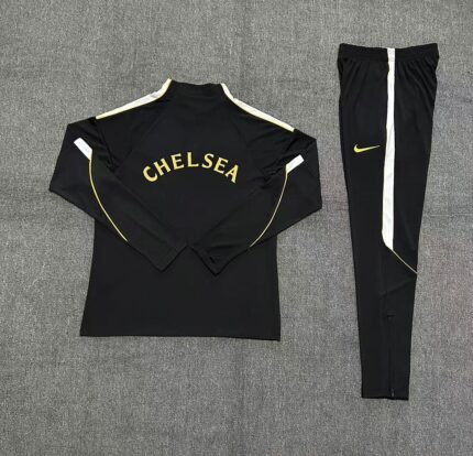Kids Chelsea 2026/27 Half-zip Black Tracksuit