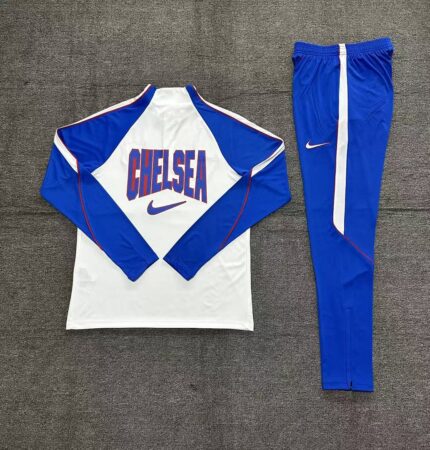 Kids Chelsea 2026/27 Half-zip White Tracksuit
