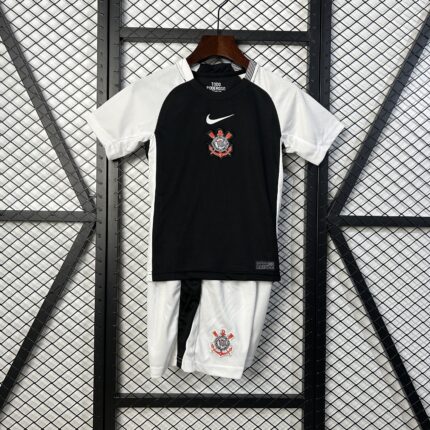 Kids Corinthians 2025/26 Home black Kit