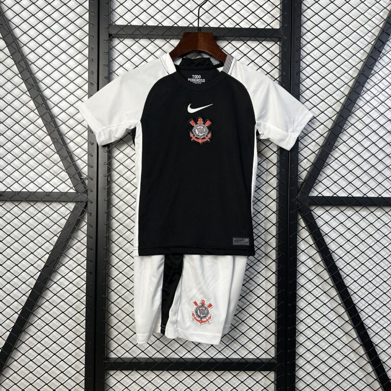 Kids Corinthians 2025/26 Home black Kit
