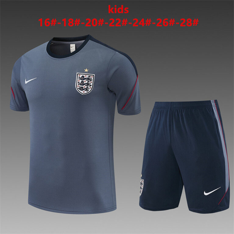 Kids England 2026 World Cup Gray Training Jersey