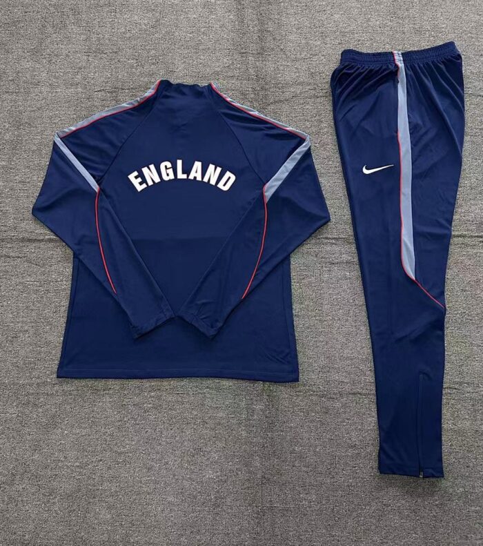 Kids England 2026 World Cup Half-zip Royal Blue Tracksuit