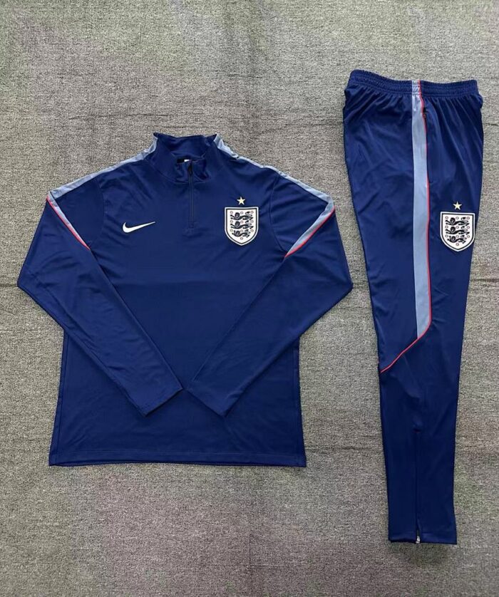 Kids England 2026 World Cup Half-zip Royal Blue Tracksuit