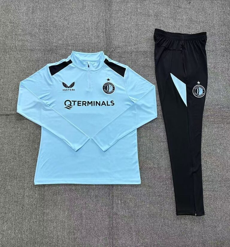 Kids Feyenoord 2026/27 Half-zip Light Blue Tracksuit