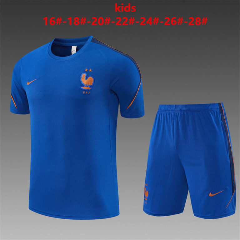 Kids France 2026 World Cup Royal Blue Training Jersey