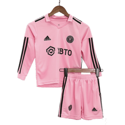 Kids Inter Miami CF 2023/24 Home Long Sleeve Kit