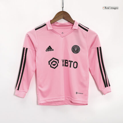Kids Inter Miami CF 2023/24 Home Long Sleeve Kit