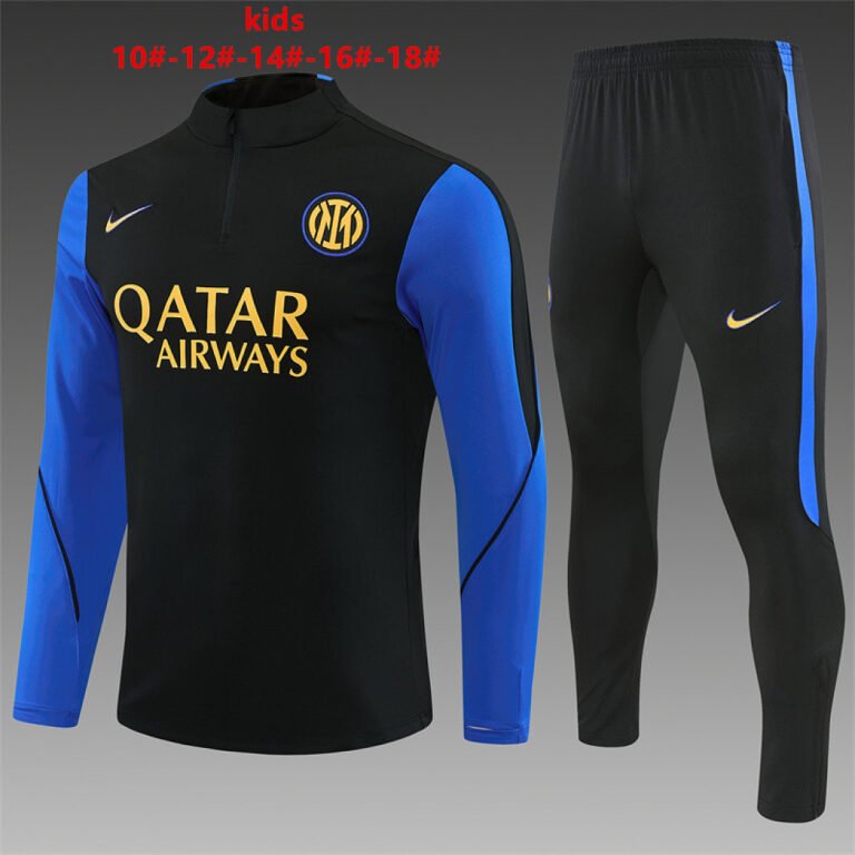 Kids Inter Milan 2026/27 Half-zip Black Tracksuit