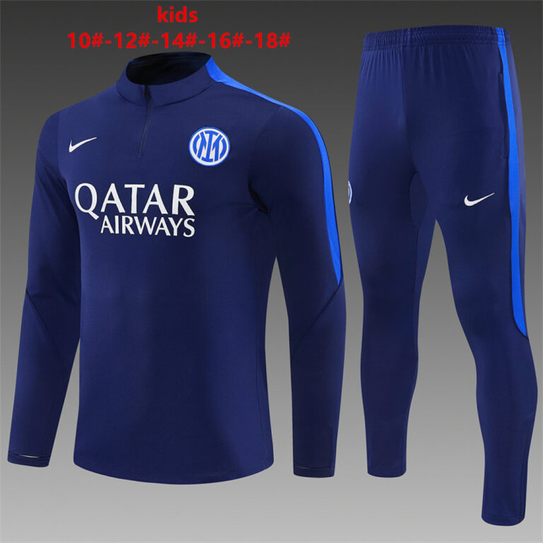 Kids Inter Milan 2026/27 Half-zip Navy Blue Tracksuit
