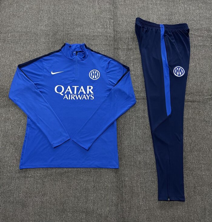 Kids Inter Milan 2026/27 Half-zip Royal Blue Tracksuit