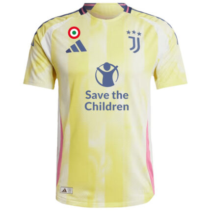 Kids Juventus 2024/25 Away Save Children Sponsor Match Kit Player Version