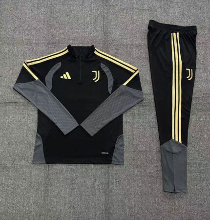 Kids Juventus 2026/27 Half-zip Black Tracksuit