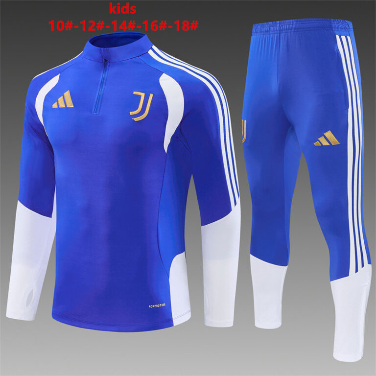 Kids Juventus 2026/27 Half-zip Royal Blue Tracksuit