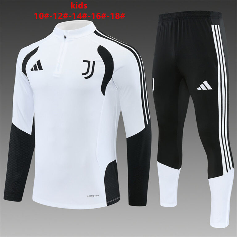 Kids Juventus 2026/27 Half-zip White Tracksuit