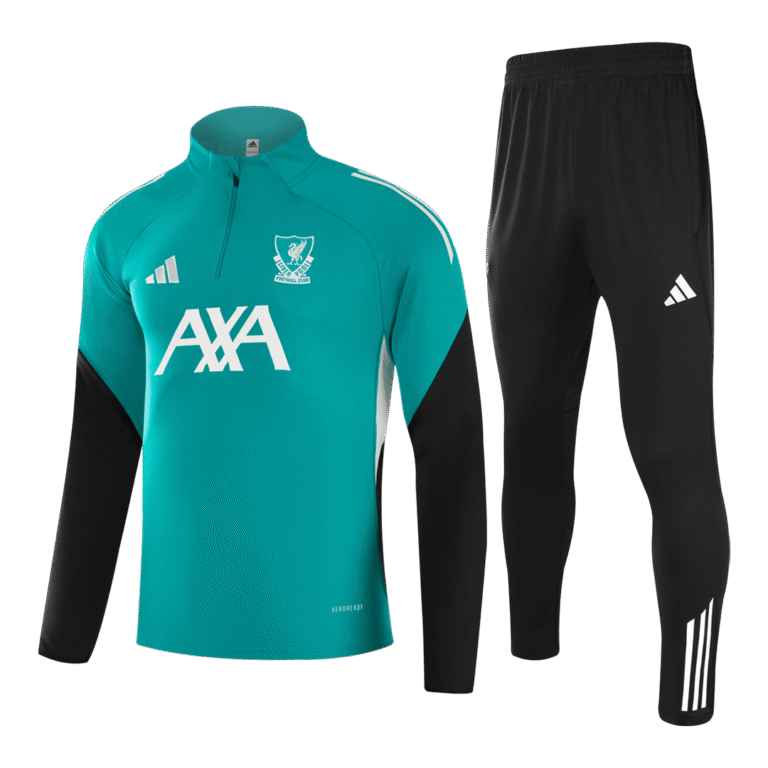 Kids Liverpool 2025/26 1 4 Zip Green Tracksuit