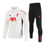 Kids Liverpool 2025/26 1 4 Zip White Tracksuit