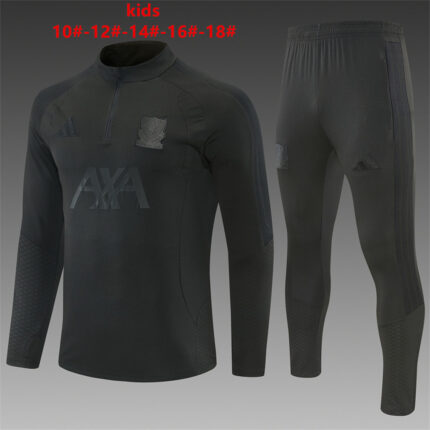 Kids Liverpool 2026/27 All Black Half-zip Tracksuit
