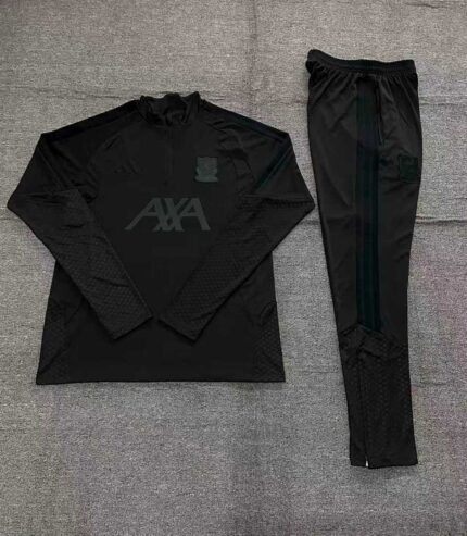 Kids Liverpool 2026/27 All Black Half-zip Tracksuit