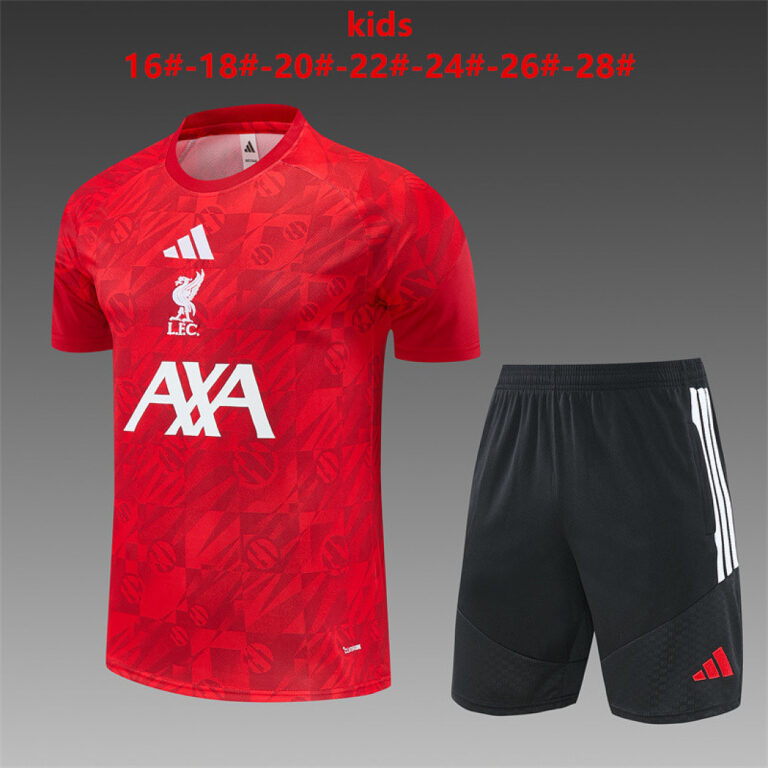 Kids Liverpool 2026/27 Camo Red Training Jersey