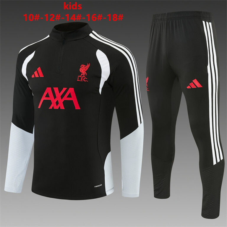Kids Liverpool 2026/27 Half-zip Black Tracksuit