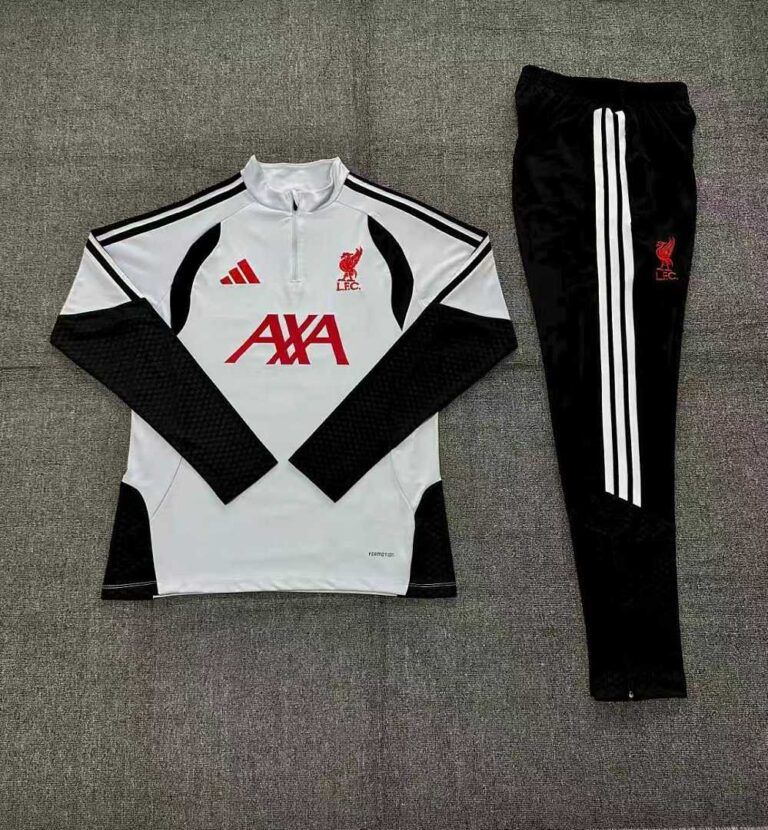 Kids Liverpool 2026/27 Half-zip Light Gray Tracksuit