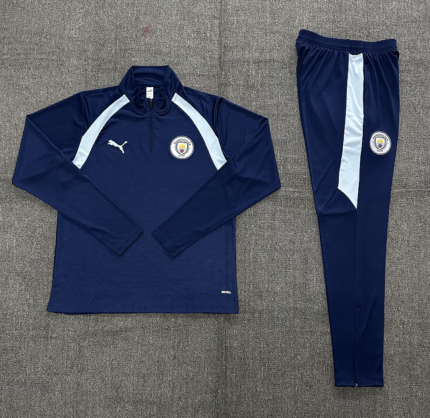 Kids Manchester City 2026/27 Half-zip Royal Blue Tracksuit