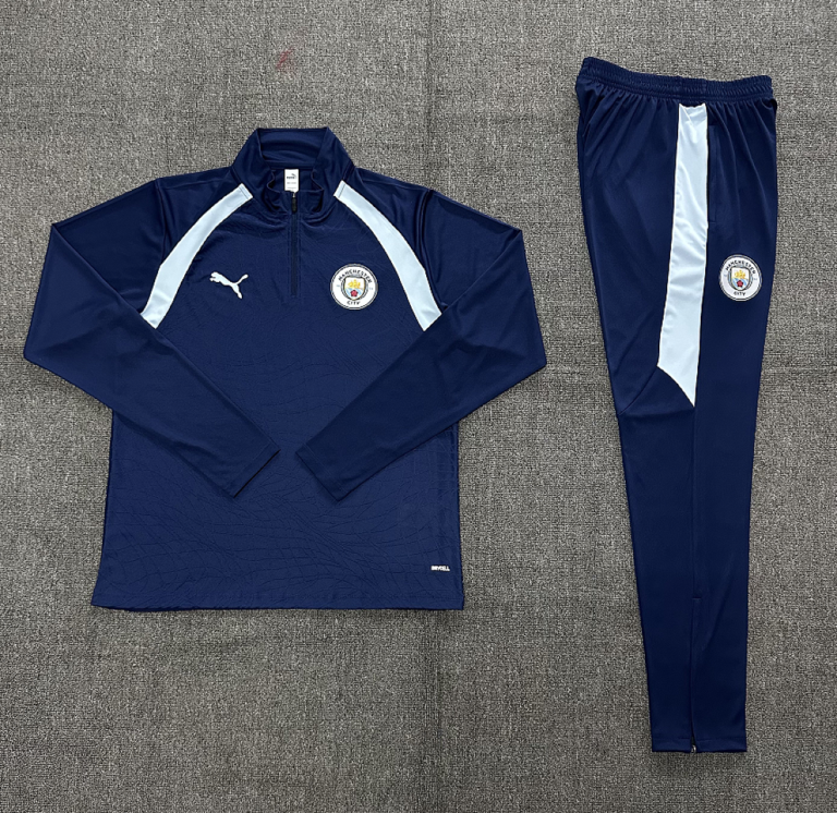 Kids Manchester City 2026/27 Half-zip Royal Blue Tracksuit