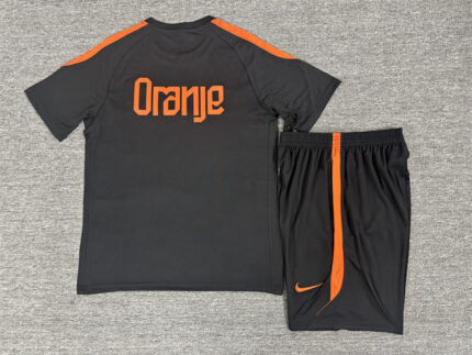 Kids Netherlands 2026 World Cup Black Training Jersey