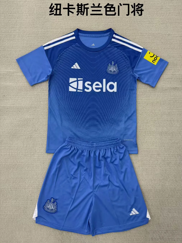 Kids Newcastle United 2025/26 Goalkeeper Blue Kit