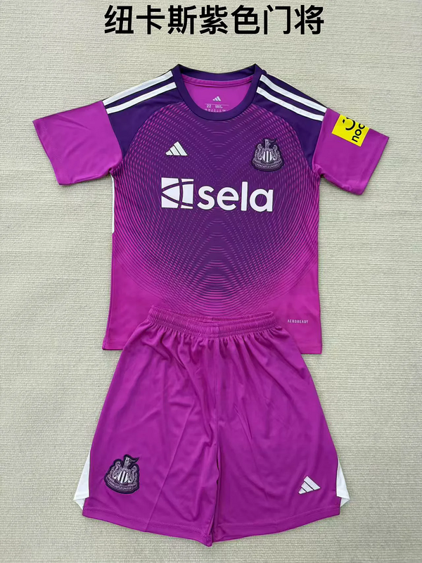 Kids Newcastle United 2025/26 Goalkeeper Purple Kit