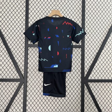 Kids Portugal 2024 Black Wear Training Jersey