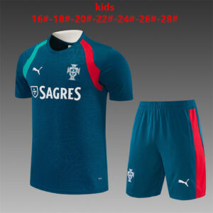 Kids Portugal 2026 World Cup Dark Green Training Jersey