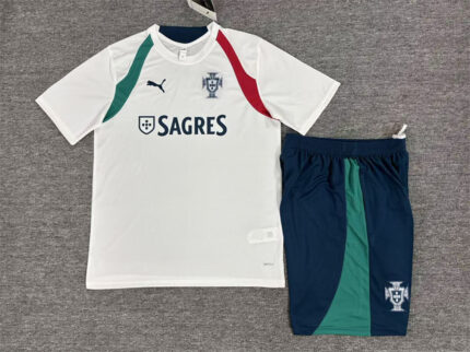 Kids Portugal 2026 World Cup White Training Jersey