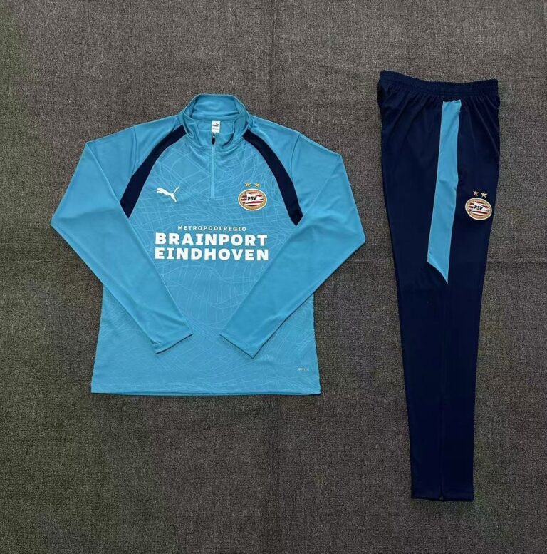 Kids PSV 2026/27 Half-zip Light Blue Tracksuit