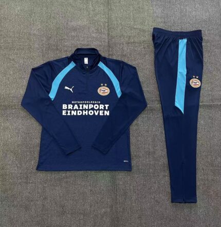 Kids PSV 2026/27 Half-zip Royal Blue Tracksuit