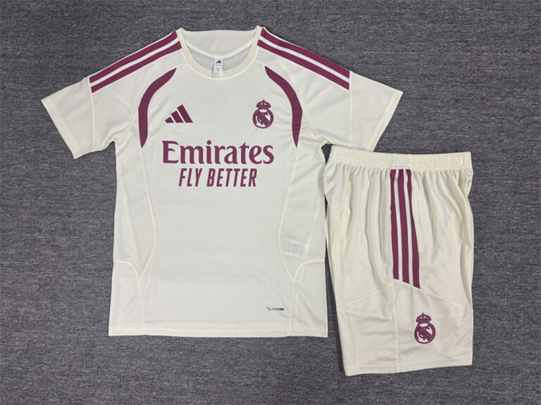 Kids Real Madrid 2026/27 Beige Training Jersey