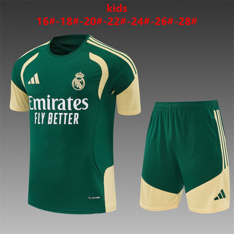 Kids Real Madrid 2026/27 Green Training Jersey