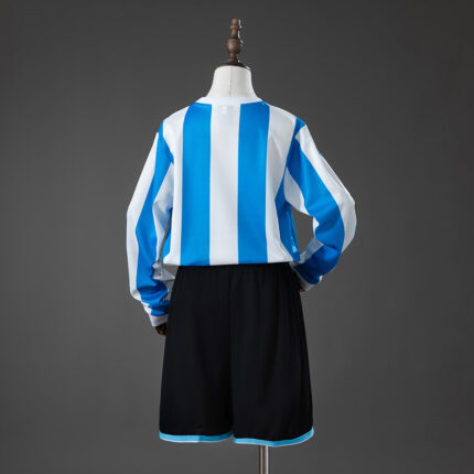 Kids Retro Argentina 1998 World Cup Home Long-Sleeved Kit