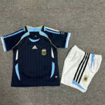 Kids Retro Argentina 2006 World Cup Away World Cup Kit