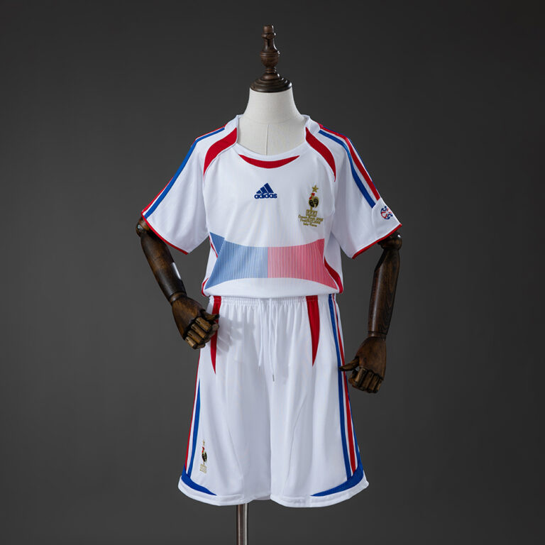 Kids Retro France 2006 World Cup Away Kit