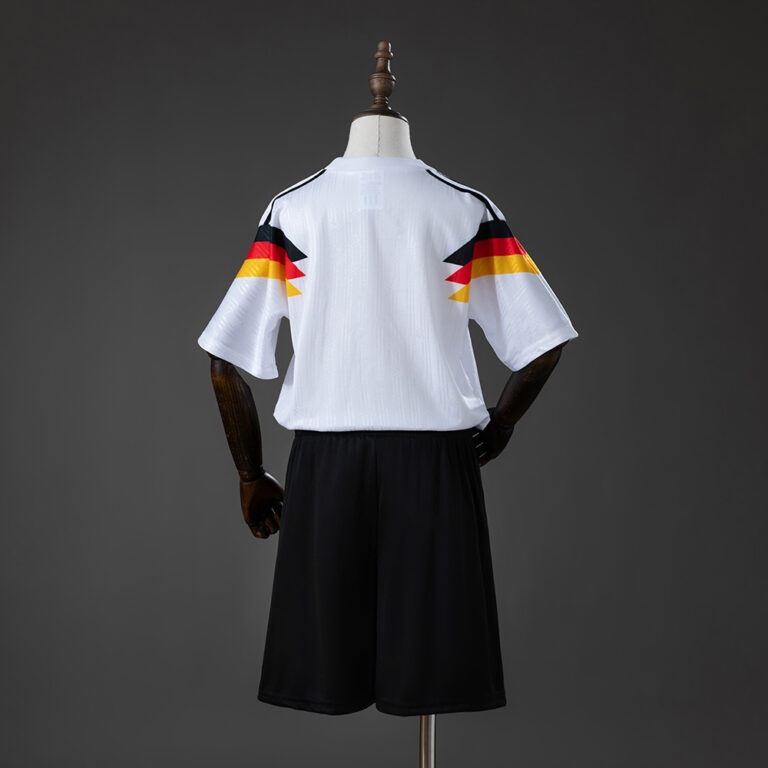 Kids Retro Germany 1990 World Cup Home Kit