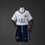 Kids Retro Manchester United Away 0809 (League Edition) Kit