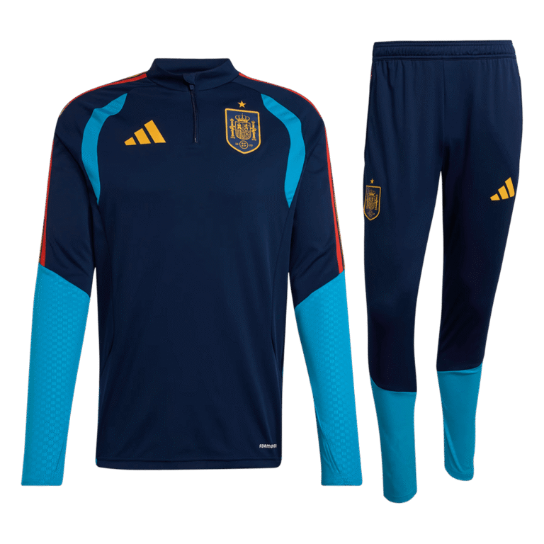 Kids Spain 2026 World Cup 1 4 Zip World Cup Navy Tracksuit