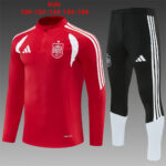 Kids Spain 2026 World Cup Half-zip Red White Tracksuit