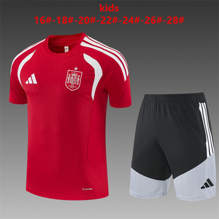 Kids Spain 2026 World Cup Red White Training Jersey