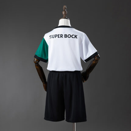 Kids Sporting CP 2025/26 Lisbon White and Green Special Edition Kit