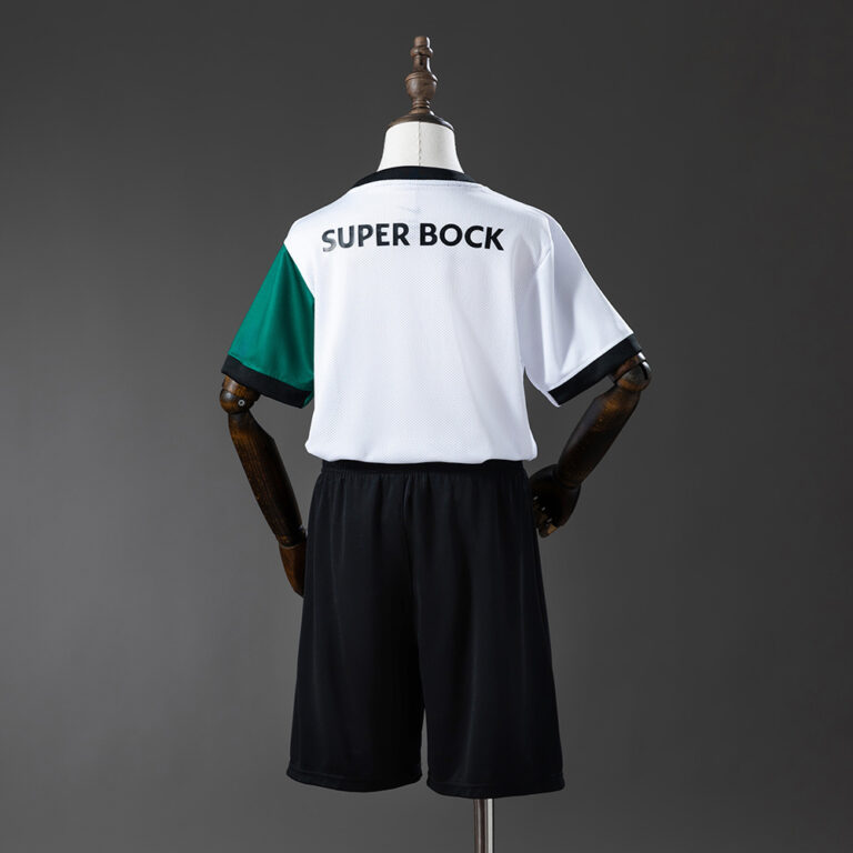 Kids Sporting CP 2025/26 Lisbon White and Green Special Edition Kit