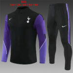 Kids Tottenham Hotspur 2026/27 Half-zip Black Tracksuit
