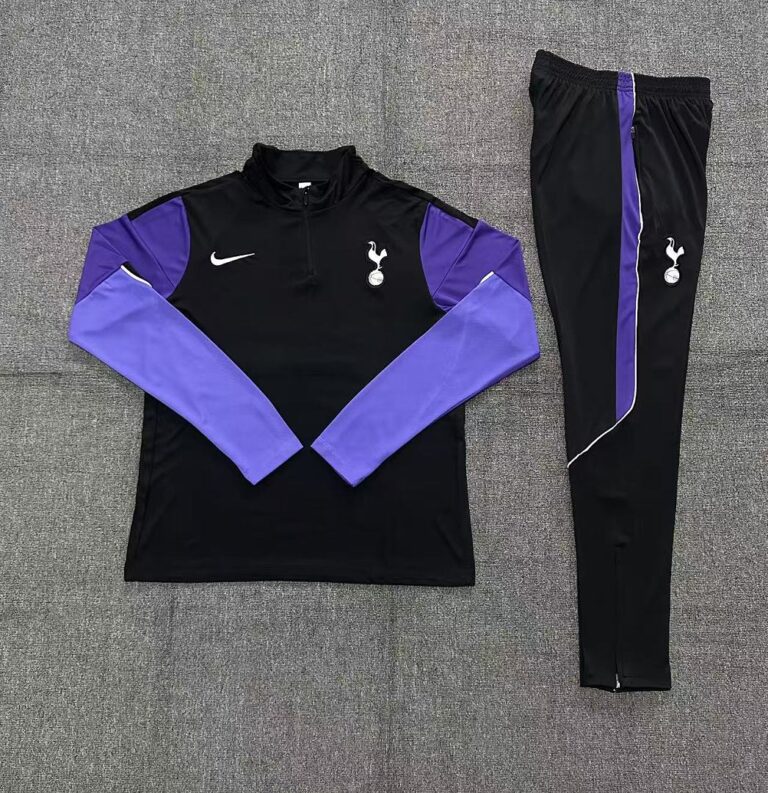 Kids Tottenham Hotspur 2026/27 Half-zip Black Tracksuit